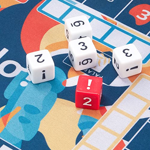 Brybelly Dudo - Liar's Dice Game Set - 2-6 Players, 30 mins - 6 Bicast Leather Dice Cups, 30 D6 Dice, Bid Die, Chilean Inspired Board Game Mat