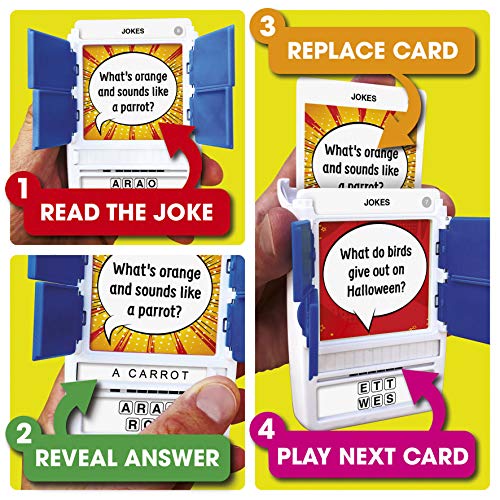 100 PICS Jokes Travel Game - Family Brain Teasers Pocket Puzzles for Kids and Adults POP08015 - style: Jokes