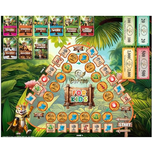 BeFree for KIDS – Fun Money & Financial Literacy Board Game | Teach Kids Smart Money Skills, Investing & Saving | Educational Strategy Game for Ages 7+ | Great for Family Game Night & Cash Flow Learn!