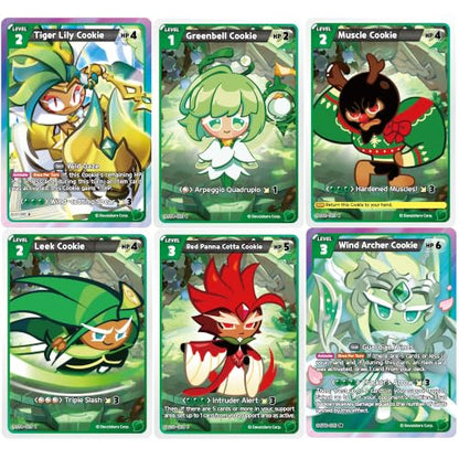 CookieRun TCG: Starter Deck - Guardian Winds - Green Legendary Cookie Wind Archer, Ready-to-Play Character Deck, Braverse Trading Card Battle Game - color: Green