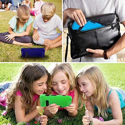 FINTIE Silicone Case Compatible with Nintendo Switch - Soft [Anti-Slip] [Shock Proof] Protective Cover with Ergonomic Grip Design, Drop Protection Grip Case (Green) - color: Green