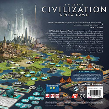 Asmodee Sid Meier's Civilization: A New Dawn Board Game - Rewrite History Your Way! Strategy Game for Kids & Adults , Ages 14+, 2-4 Players, 1-2 Hour Playtime