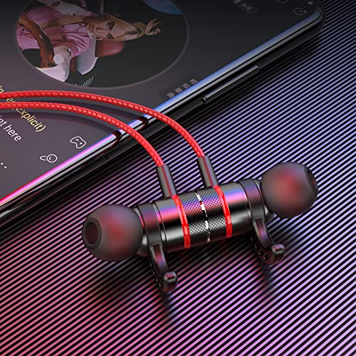 KASOTT SoundMaster Pro V1 - Gaming Earphones with Dual Audio Drivers,Battle Buds,in-Line Mic with Mute and Volume Control, Compatible with Xbox Series,Xbox One,PS5,PS4,Switch,Pc with 3.5mm Aux - color: Flaming Red