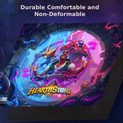Blizzard Hearthstone Game Mouse Pad, XL Size Apply to Gamer Office & Home, Non-Slip Rubber Base, Extended Desk Mat with Stitched Edge, Smooth Stable & Durable, 17.7 * 15.7Inch (Battlegrounds) | Gaming Mouse Pad w/ Non-Slip Rubber Base & Stitched Edge, Des