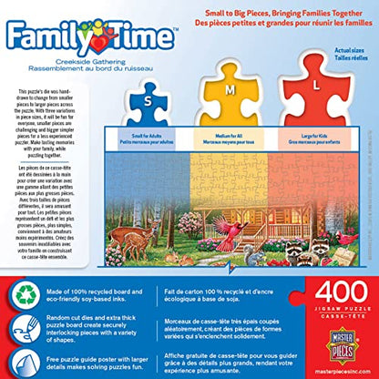 MasterPieces 400 Piece Jigsaw Puzzle for Adults, Family, Or Youth - Creekside Gathering - 18"x24" - style: Creekside Gathering