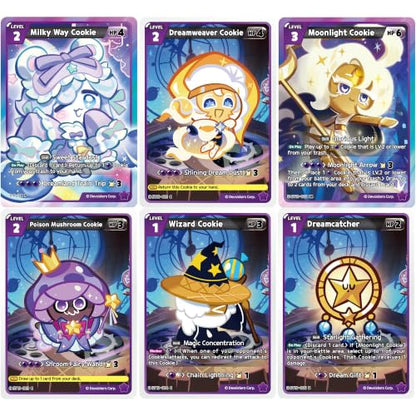 CookieRun TCG: Starter Deck - Glorious Moonlight - Purple Legendary Cookie Moonlight, Ready-to-Play Character Deck, Braverse Trading Card Battle Game - color: Purple