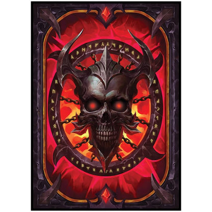 Book of The Dead - Spell Book Series I - 100 Textured Matte TCG Card Sleeves - Fits Magic MTG Commander Pokemon and Other Card Games - Playing Card Sleeves (Red) - color: 141