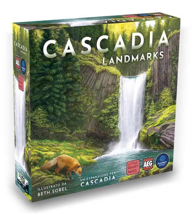 CASCADIA LANDMARKS expansion Board game in Italian Little Rocket Games
