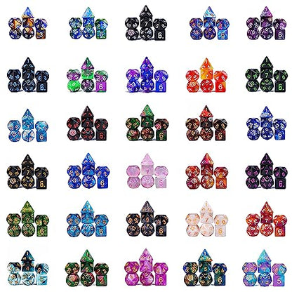 Mystery Dice Set D&D Random Mystery DND Dice Set for Tabletop Games | Multi-Styles, DM Gift, for Dungeons and Dragons Role Playing Games - color: Mystery-acrylic