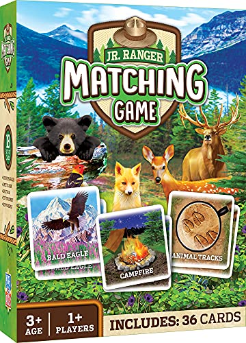 MasterPieces Kids Games - Jr Ranger Matching Game - Game for Kids and Family - Laugh and Learn - style: Jr. Ranger