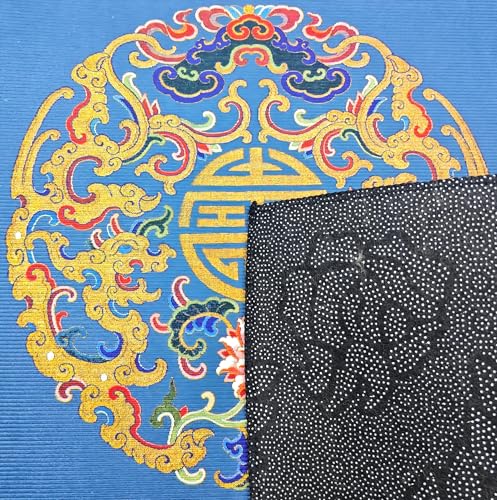 Chinese Style Mahjong Mat, 31.5 * 31.5'' Anti Slip and Noise Reduction Mahjong Table Mat for Poker, Card, Board & Tile Games (Navy Blue) - style: Navy Blue