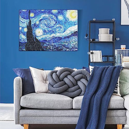 Puzzle for Adults 1000 Pieces Van Gogh Starry Night Puzzle Artwork Jigsaw Puzzle Family Game (28''x 20'') - color: Starry Night(van Gogh)