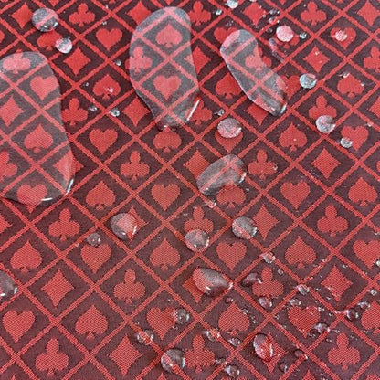 Speed Cloth Poker Table Fabric - 108X60 Inch Section of Suited Casino Card Game Table Felt Top Cover - Red - color: Two-tone Red