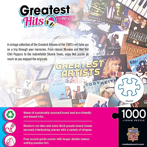MasterPieces Greatest Hits - 90's 1000pc Puzzle - style: 90's Greatest Artists