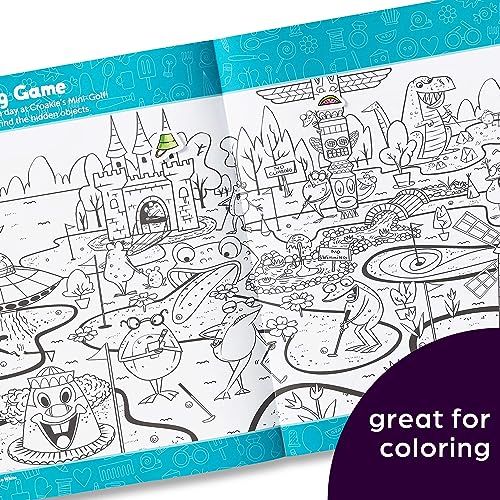 Highlights Hidden Pictures Sticker Challenge Sticker Book Set for Kids Ages 6 and Up, 4-Pack, 64 Pages of Seek and Find Activities, Double as Coloring Books, 440+ Stickers