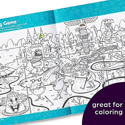Highlights Hidden Pictures Sticker Challenge Sticker Book Set for Kids Ages 6 and Up, 4-Pack, 64 Pages of Seek and Find Activities, Double as Coloring Books, 440+ Stickers