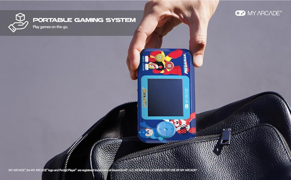 My Arcade Megaman Pocket Player Pro: 6 Mega Man Games, Retro Handheld | Capcom, Birthday Gifts, Arcade Classics - style: MegaMan