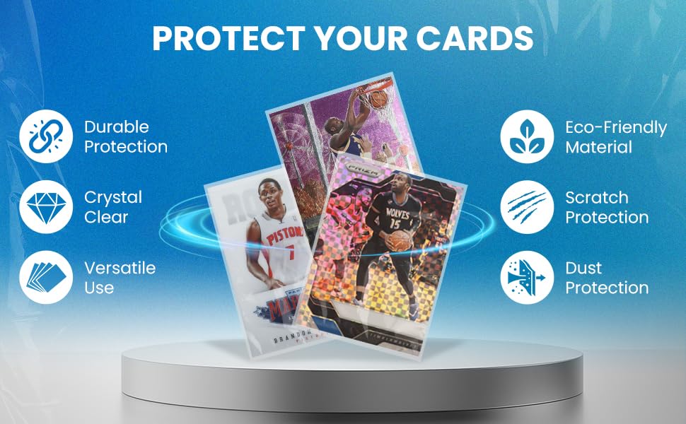 500 Premium Penny Sleeves – Ultra-Clear 2mil Trading Card Protectors for Standard Size Cards – Fits Baseball, Football, Basketball, and TCG – Bulk Pack (100/500/1000 Count)
