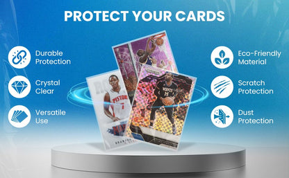 500 Premium Penny Sleeves – Ultra-Clear 2mil Trading Card Protectors for Standard Size Cards – Fits Baseball, Football, Basketball, and TCG – Bulk Pack (100/500/1000 Count)