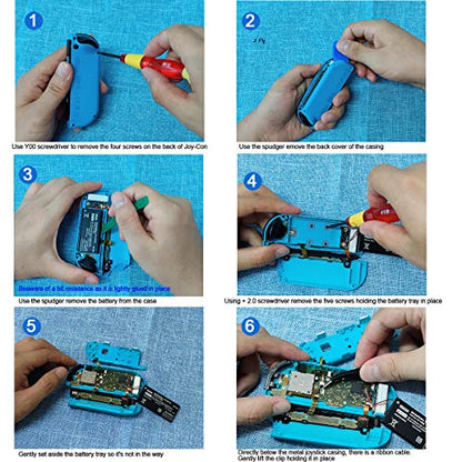 2ps Replacement Joystick Drift Fix for Nintendo Switch Joycons Controller | Switch OLED / Switch Lite Joycons Drift Fix Analog Thumb Stick