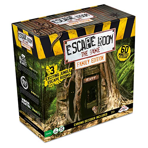 Escape Room The Game, Family Edition - with 3 Exciting Jungle Escape Rooms | Solve The Mystery Board Game for Family, Kids & Teens - style: Jungle