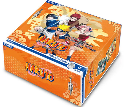 KAYOU Naruto Collectible Cards Earth Scroll Series 1, English NA Edition Booster Box with PR Card