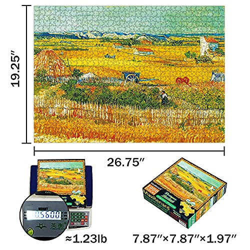 MaxRenard Game 1000 Pieces Jigsaw Puzzle Fine Art Collection Toy Bumper Harves by Vincent Willem Van Gogh - color: A039