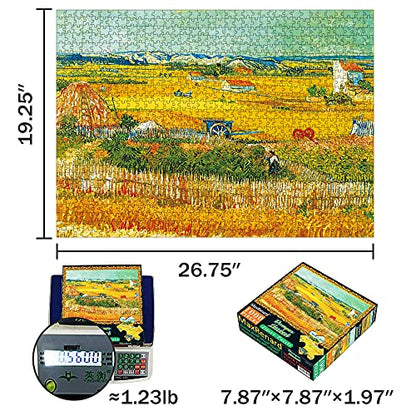 MaxRenard Game 1000 Pieces Jigsaw Puzzle Fine Art Collection Toy Bumper Harves by Vincent Willem Van Gogh - color: A039
