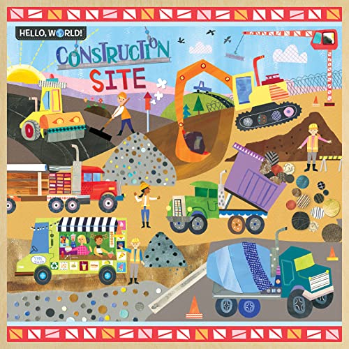 Masterpieces 48 Piece Fun Facts Jigsaw Puzzle for Kids - 12"x12" - Hello World-Construction Site - style: Hello World-Construction Site