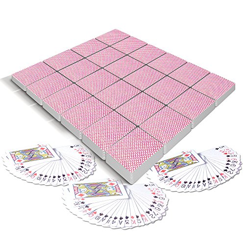 Gamie Pack of 20 Mini Playing Cards - Poker Mini Card Deck - Miniature 1.5 Inch Card Set - Small Casino Game Cards for Kids, and Adults - Great Novelty Gift, Party Favor for Boys and Girls