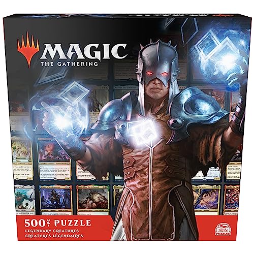 Magic The Gathering, Legendary Creatures 500 Piece Puzzle MTG Puzzles for Adults Jigsaw Puzzles 500 Pieces 500 Piece Puzzles for Adults & Kids 12+ - color: Legendary Creatures 500pc Puzzle