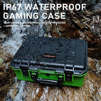 Storage Case for Xbox Series X - Hard Shell Travel Cases with Custom Foam | IP67 Waterproof Series X Carrying Cases, Fits for Xbox Console, Controllers, Headset, Charger and Accessories, Only Case