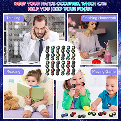 Woanger 24 Pcs Pad Classic Retro Controller Game Pad Controller Handheld Sensory Educational Toy for Relieving Stress ADHD ADD OCD Autism Anxiety(Solid Style)