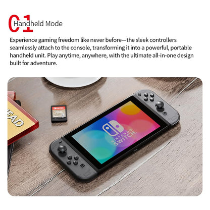 Tideal Set of Replacement Controller for Nintendo Switch - Compatible with Nintendo Switch (1) / OLED/Lite - Dual Vibration/Motion Control / 6-Axis Gyro (Transparent Black) - color: Transparent Black