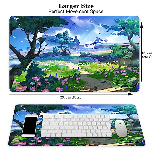 MTG Playmat Forest, TCG Game Play Mat for MTG Landscape Trading Card Smooth Cloth Surface Mousepad Battle Game 23.6X 13.7 inches - color: Mtg Playmat 4