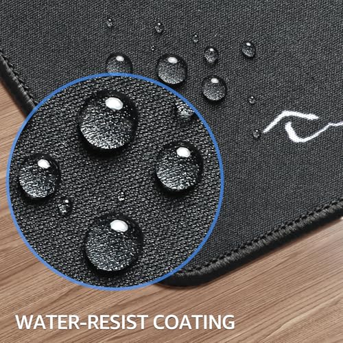 KTRIO Large Gaming Mouse Pad, Desk Mat, 31.5 x 11.8 in, Kanagawa Wave, XL | Smooth Micro-Weave Surface, Artistic Pattern Design, Non-Slip Rubber Base, Durable Stitched Edges, Office & Home Use - color: Kanagawa Wave, size: 31.5l X 11.8w Inches