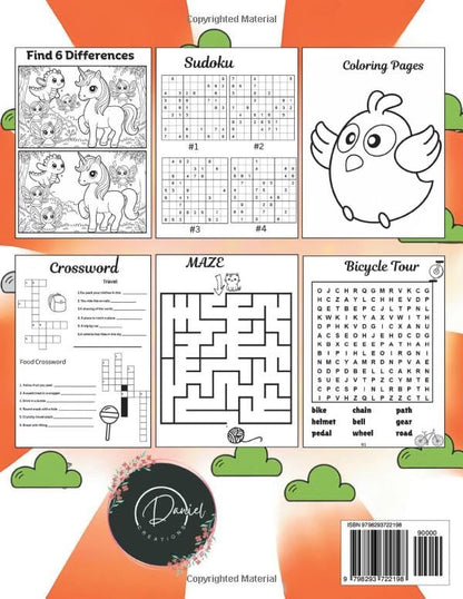 Travel Games for Kids Ages 8-12: Sudoku, Crosswords, Mazes, Word Searches & More Fun Activities for Road Trips