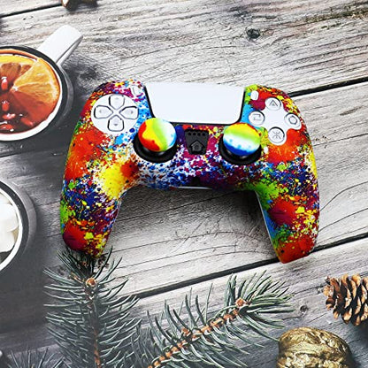 Silicone Skin for PS5, Anti-Slip Shell Cover Case with Joystick Grips, PlayStation 5 Controller - color: PS5 controller #18