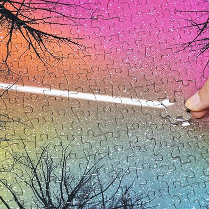 Think2Master Hard Impossible Challenging The Enchanted Forest 1000 Pieces Large Format Jigsaw Puzzle for 13+, Teens, Adults & Families. Beautiful Vibrant Gradient Artwork Size: 26.8” X 18.9” - style: Enchanted Forest