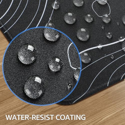 KTRIO Large Gaming Mouse Pad, Desk Mat, 31.5 x 11.8 in, Black Topographic, XL - color: Black Topographic, size: 31.5l X 11.8w Inches