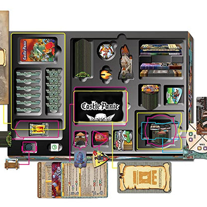Castle Panic Big Box 2e by Fireside Games | Complete Cooperative Strategy Board Game Collection with Base Game, 4 Expansions, and 13 Promos | Family Board Game for 1–6 Players Ages 8+ - style: Big Box Base Game