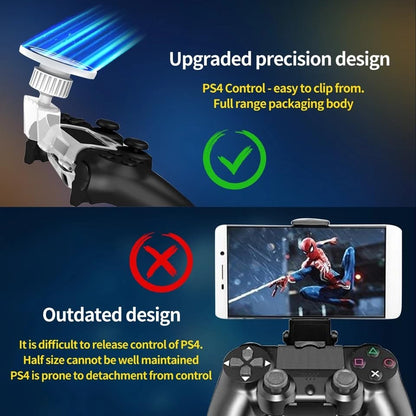 NBCP Magnetic Phone Mount for PS4 DualShock 4 Controller, Controller Phone Holder, MagSafe Compatible Mobile Gaming Clip for iPhone & Android - color: For PS4 controller