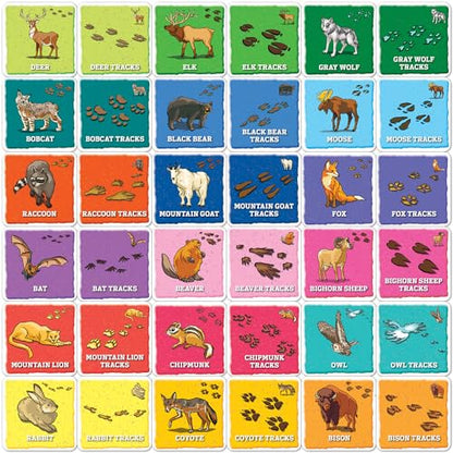 Masterpieces Jr Ranger - Animal Tracks Matching Game - Fun Family Entertainment for Kids and Adults - Educational, Engaging, and Perfect for Game Night, Classroom Activities, and Interactive Play - style: Jr Ranger Animal Tracks