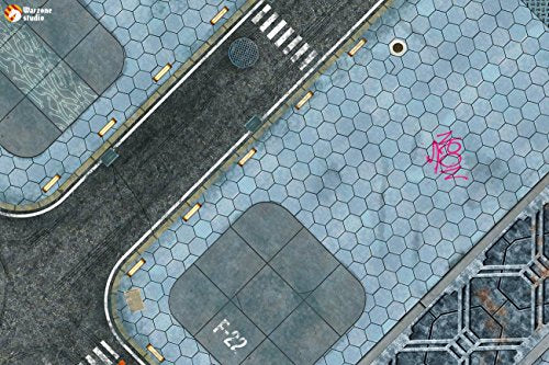 Warzone Studio 4' x 4' Double-Sided Rubber Battle Mat: Incorporation + Tempedus + Bag