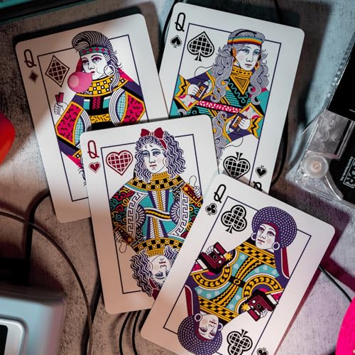 80s Retro Playing Cards | Printed by USPCC | Limited Edition, 100% Custom Deck for Players, Cardists & Collectors