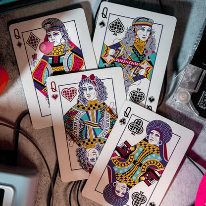80s Retro Playing Cards | Printed by USPCC | Limited Edition, 100% Custom Deck for Players, Cardists & Collectors