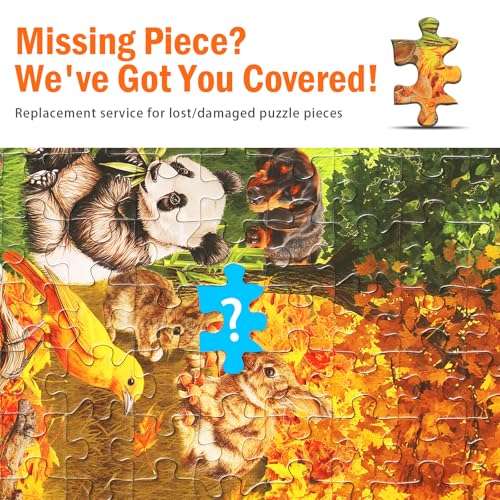 Jigsaw Puzzles for Adults 1000 Pieces, Seasons | Nature Seasons Collection with Spring Autumn Leaves Snow, Challenging Art Puzzle, 20x27 Inches - color: Four Seasons