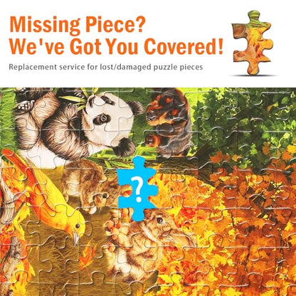 Jigsaw Puzzles for Adults 1000 Pieces, Seasons | Nature Seasons Collection with Spring Autumn Leaves Snow, Challenging Art Puzzle, 20x27 Inches - color: Four Seasons