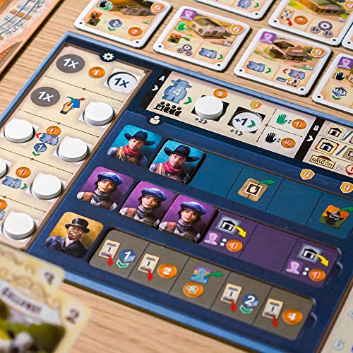 Asmodee Great Western Trail 2nd Edition Board Game - Epic Strategy Board Game for Ranchers and Adventurers, Family Game for Kids & Adults, Ages 12+, 1-4 Players, 75-150 Min Playtime