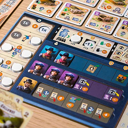Asmodee Great Western Trail 2nd Edition Board Game - Epic Strategy Board Game for Ranchers and Adventurers, Family Game for Kids & Adults, Ages 12+, 1-4 Players, 75-150 Min Playtime